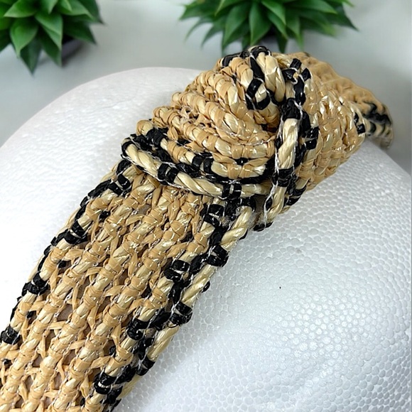 Natural Raffia Knotted Headband - Picture 11 of 16